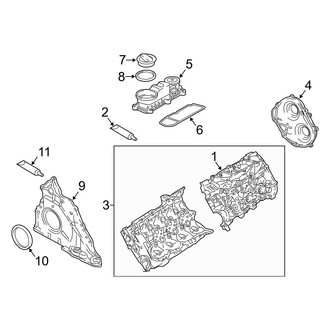 Audi OE - Engine / Transaxle - Valve & Timing Covers