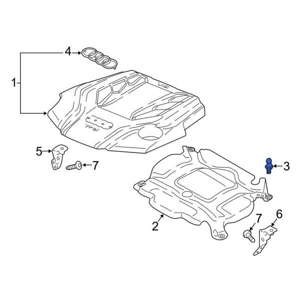 Engine Cover Stud