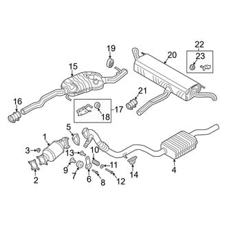 Audi OE - Exhaust System - Exhaust Components (Premium / Premium Plus / Prestige)
