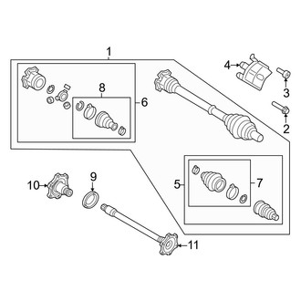 Audi OE - Front Suspension - Drive Axles (FY Body Code)