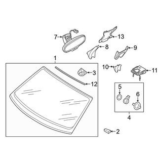 Audi OE - Windshield - Glass