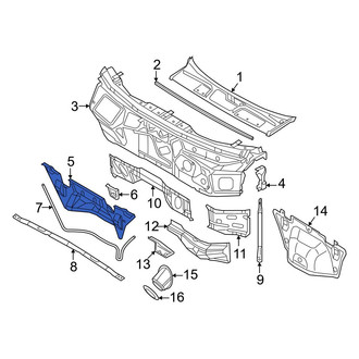 Audi OE - Front Cowl Panel
