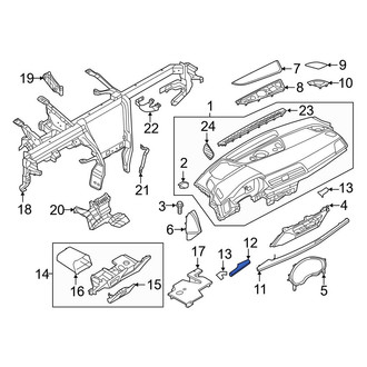 Audi OE - Left Instrument Panel Molding