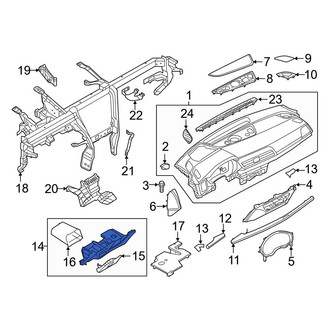 Audi OE - Right Lower Instrument Panel Trim Panel