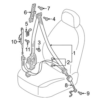 Audi OE - Restraint Systems - Front Seat Belts (FY Body Code)
