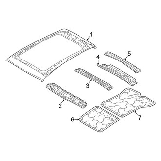 Audi OE - Roof & Components (W/O Sunroof), (GUB Body Code)