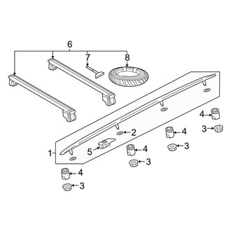 Audi OE - Roof - Exterior Trim (W/O Sunroof)
