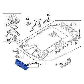 Audi OE - Right Sun Visor