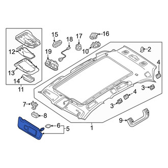 Audi OE - Left Sun Visor