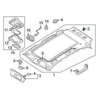Audi OE - Headliner Clip