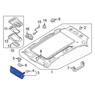 Audi OE - Left Sun Visor