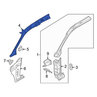 Audi OE - Left Upper Body A-Pillar