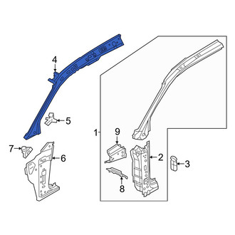 Audi OE - Right Upper Body A-Pillar