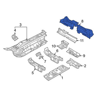 Audi OE - Rear Center Floor Pan Crossmember