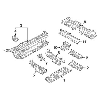 Audi OE - Pillars, Rocker & Floor - Floor & Rails (Premium / Premium Plus / Prestige)