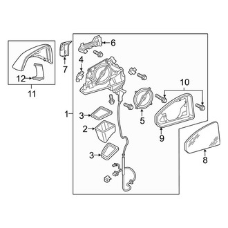 Audi OE - Front Door - Outside Mirrors (Premium Plus / Prestige)