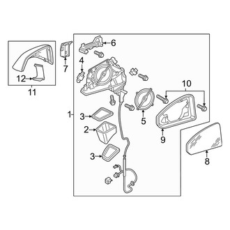 Audi OE - Front Door - Outside Mirrors (Premium / Premium Plus / Prestige GUB Body Code)