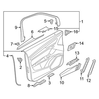 Audi OE - Front Door - Interior Trim (Panels & Trim), (Premium / Premium Plus / Prestige FY Body Code)
