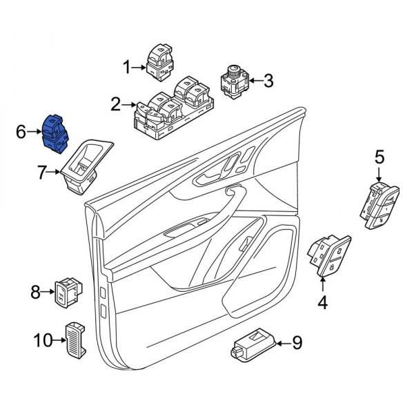 Liftgate Latch Release Switch