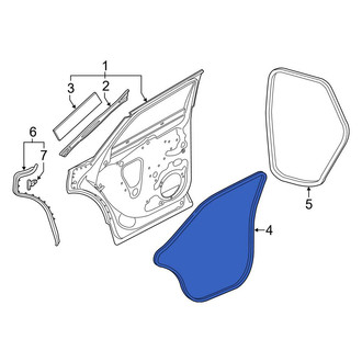 Audi OE - Rear Left Outer Door Seal