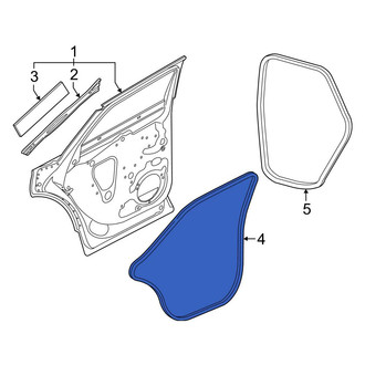 Audi OE - Rear Left Outer Door Seal
