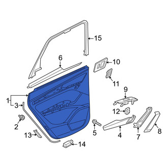 Audi OE - Rear Left Inner Door Interior Trim Panel
