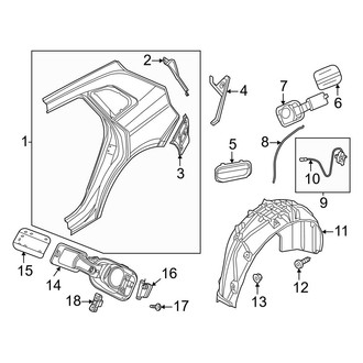 Audi OE - Quarter Panel & Components (Premium / Premium Plus / Prestige PLUG-IN HYBRID EV-GAS (PHEV))