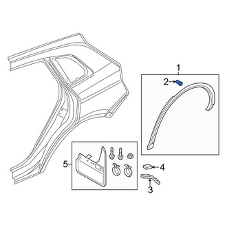 Audi OE - Upper Wheel Arch Molding Clip