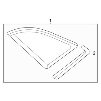 Audi OE - Quarter Panel - Glass (Premium / Premium Plus / Prestige GUB Body Code)