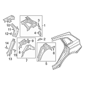 Audi OE - Quarter Panel - Inner Structure