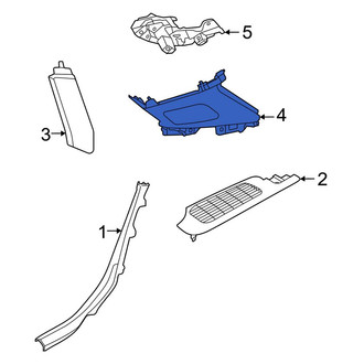 Audi OE - Rear Right Lower Interior Quarter Panel Trim Panel