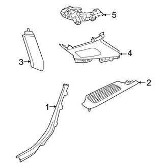 Audi OE - Quarter Panel - Interior Trim (Premium / Premium Plus / Prestige GUB Body Code)