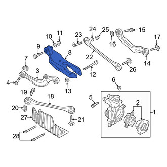 Audi OE - Rear Lower Rearward Suspension Control Arm