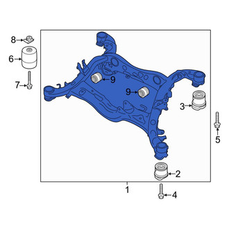 Audi OE - Rear Suspension Subframe Crossmember