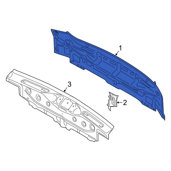 Audi OE 80A813303ASTL Rear Rear Body Panel