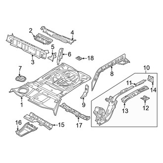 Audi OE - Rear Body & Floor - Floor & Rails