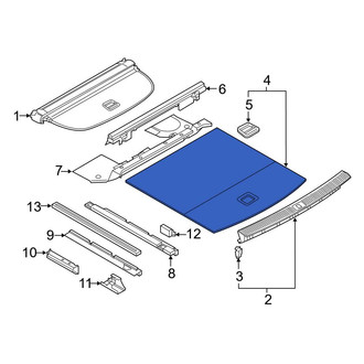 Audi OE - Rear Spare Tire Compartment Cover