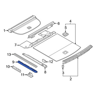Audi OE - Rear Forward Trunk Trim Panel