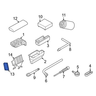 Audi OE - Rear Battery Hold Down Bracket