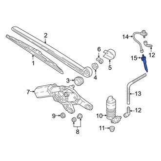 Audi OE - Rear Back Glass Washer Nozzle
