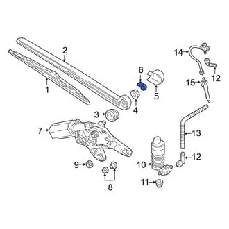 Audi OE - Rear Back Glass Washer Nozzle