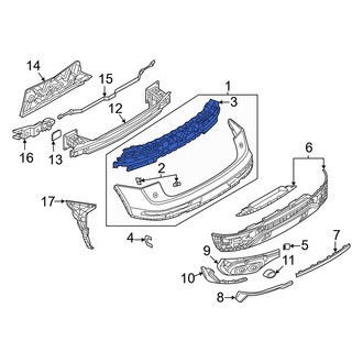 Audi OE - Front Bumper Impact Absorber