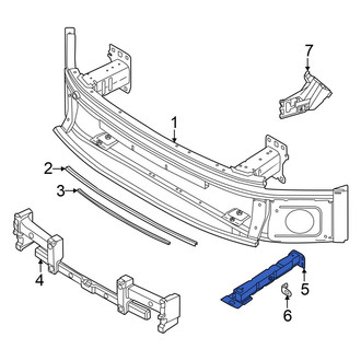 Audi OE - Front Left Bumper Cover Support Rail