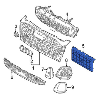 Audi OE - Front License Plate Bracket