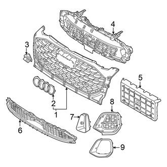 Audi OE - Front Bumper & Grille - Grille & Components (GUB Body Code)