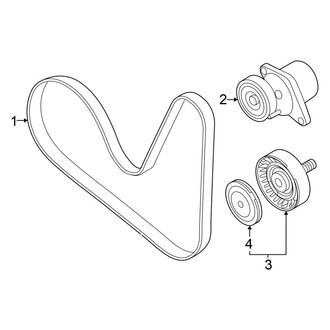Audi OE - Cooling - Belts & Pulleys (Premium / Premium Plus / Prestige GUB Body Code MILD HYBRID EV-GAS (MHEV))