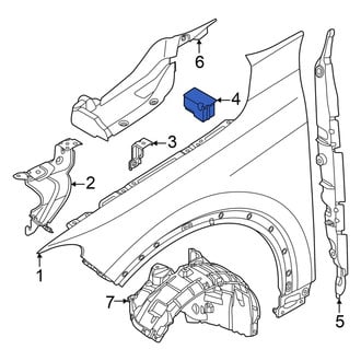 Audi OE - Front Left Fender Seal