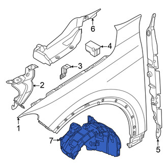 Audi OE - Front Right Fender Splash Shield
