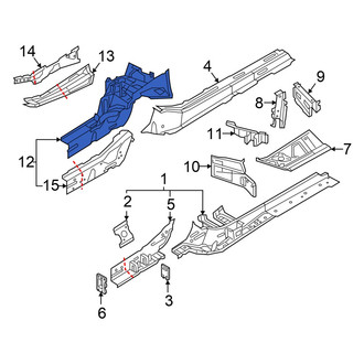Audi OE - Front Right Fender Apron Assembly