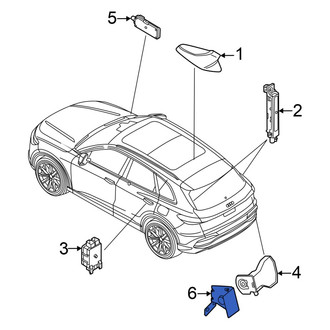Audi OE - Antenna Amplifier Bracket